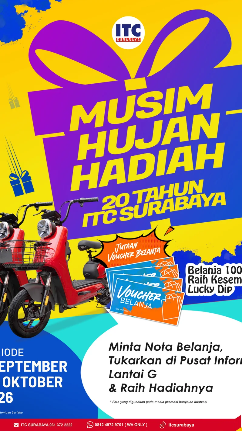 Promo Musim Hujan Hadiah ITC Surabaya